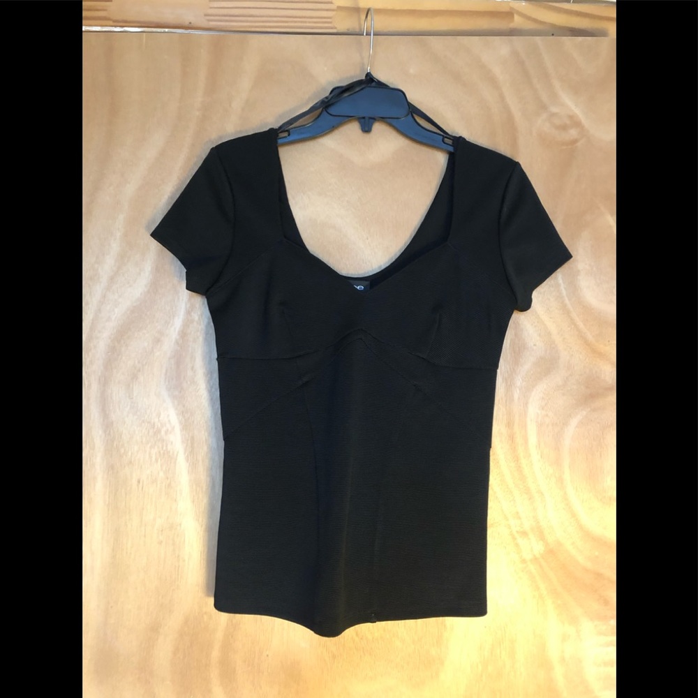 Bebe Black Sweetheart Top!